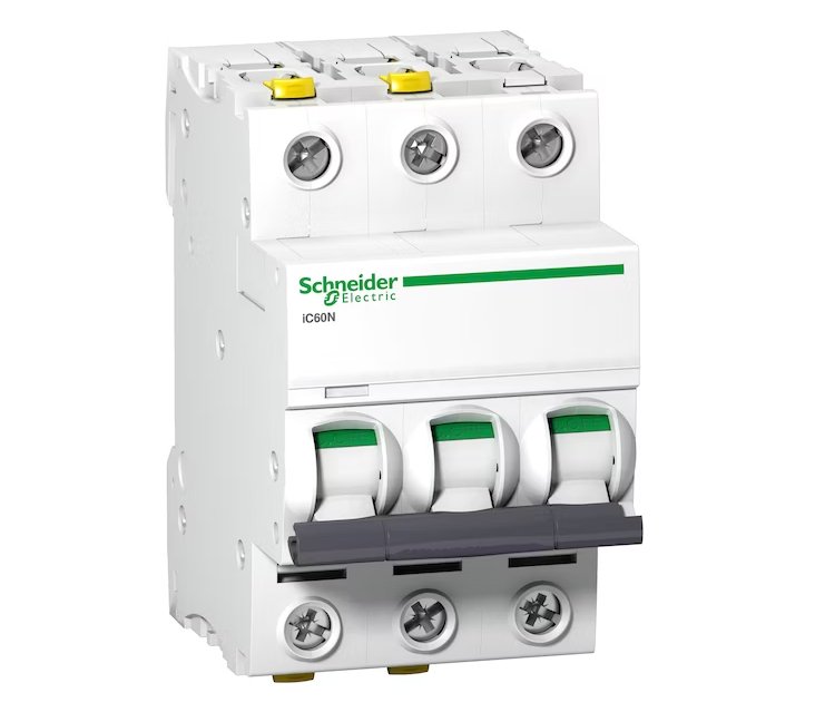Johdonsuojakatkaisin Schneider Electric IC60N 3x10A B 6kA - KarelianStore