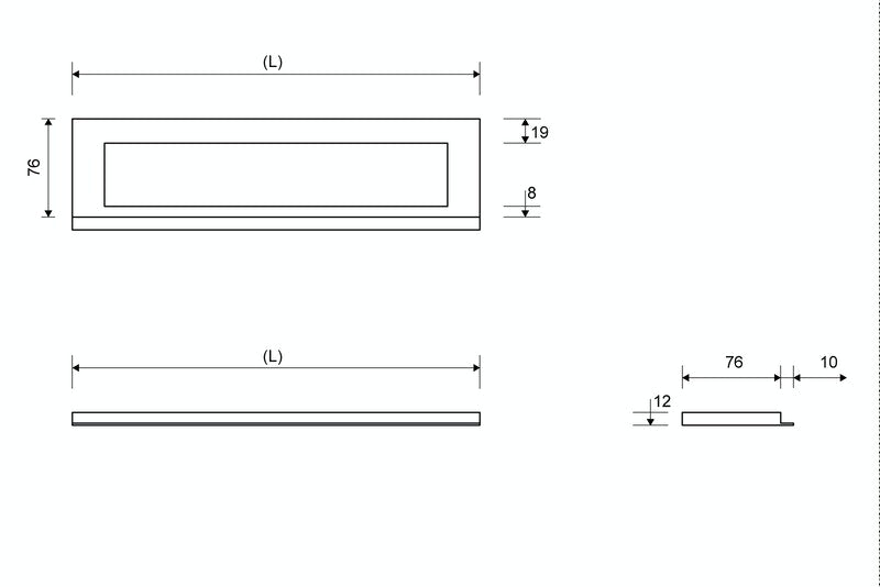 Kehys Unidrain 1910 Seinä Harjattu 1000/12mm - KarelianStore