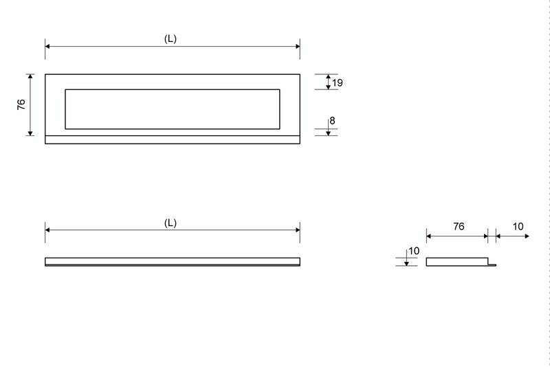 Kehys Unidrain 1910 Seinä Harjattu 1200/10mm - KarelianStore