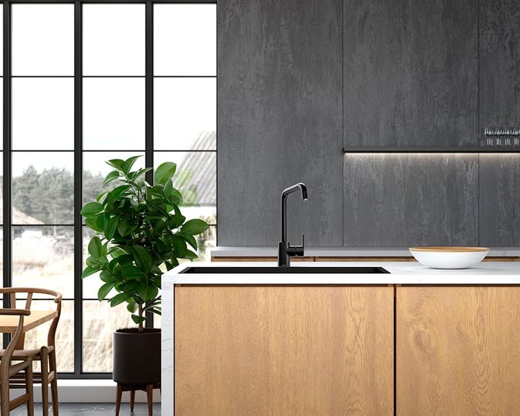 Keittiöhana Mora LionX Pesukoneventtiilillä Musta 392150 - KarelianStore