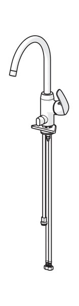 Keittiöhana Oras 1029F Safira pesukoneventtiilillä ja kääntyvällä juoksuputkella - KarelianStore