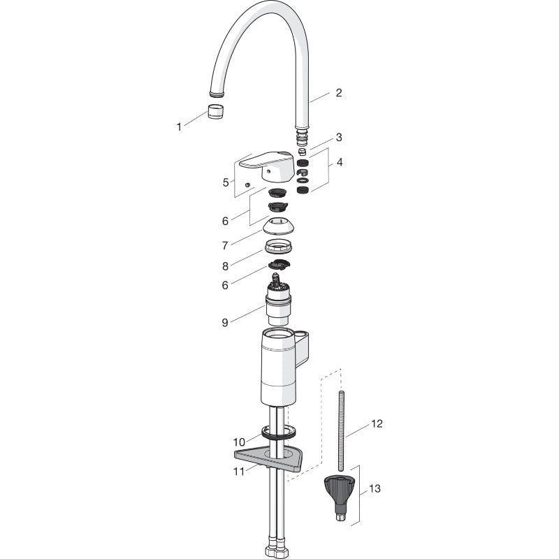 Keittiöhana Oras Vega Musta 1838FG-33 - KarelianStore