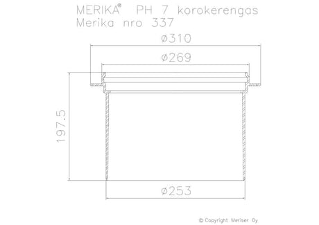 Korotusrengas Merika M-337 250x197 PH-kaivoon - KarelianStore