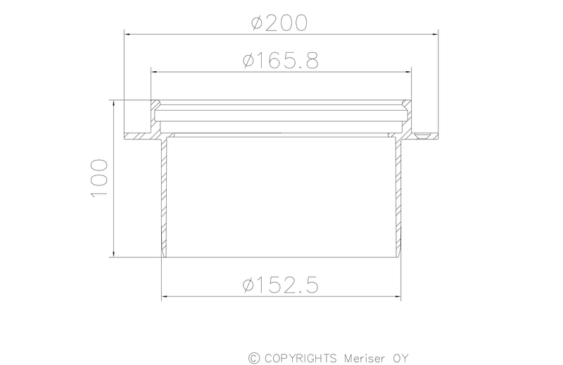 Korotusrengas Merika M-414 150x100 Matto ja Laatta - KarelianStore