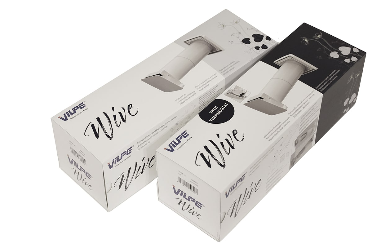 Korvausilmaventtiili Vilpe WIVE 100 termostaatilla - KarelianStore