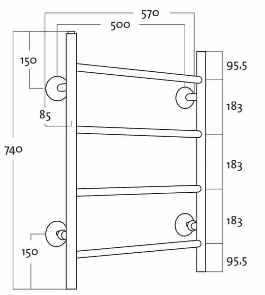 Kuivausteline Rej Tango BTH 50744 Kromi - KarelianStore