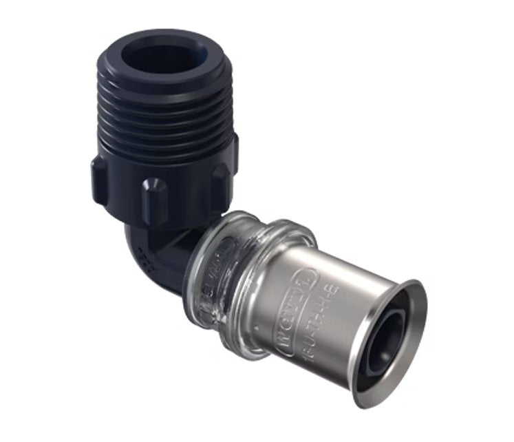 Kulmaliitin Wavin Kompo Tigris 90 UK 16x1/2 K5 PPSU - KarelianStore