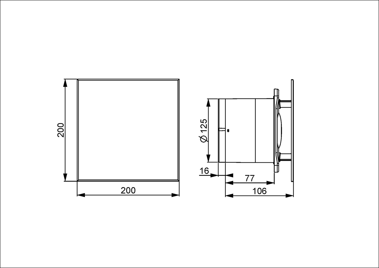 Kylpyhuonepuhallin Prof KWS125 Perusmalli - KarelianStore