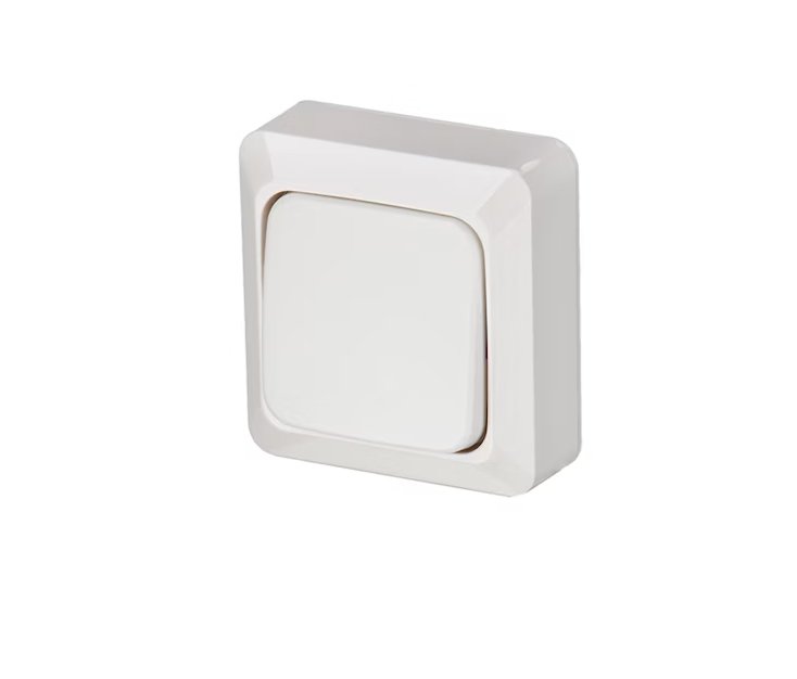 Kytkin ABB Jussi 7 16AX 250V IP21 PPJ 2 Lisäliitintä Valkoinen - KarelianStore