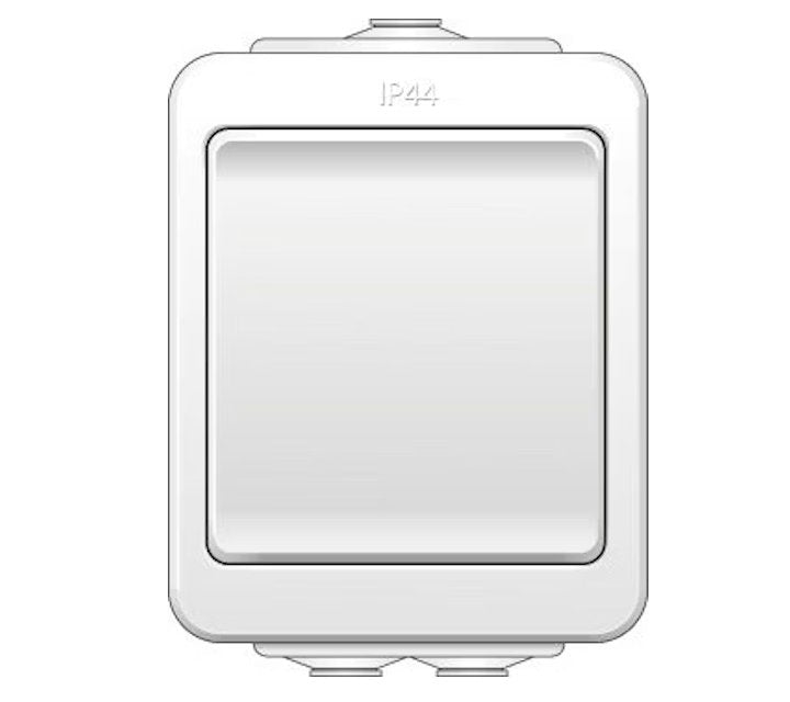 Kytkin Norwesco Aquabest IP44 6-kytkin 16A 250V PPJ 0X Valkoinen - KarelianStore