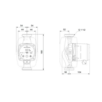 Lämpöjohtopumppu Grundfos Alpha 2 25-40 180 - KarelianStore