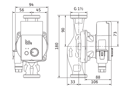 Lämpöjohtopumppu Wilo Yonos Pico 25/1-8 - KarelianStore