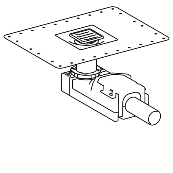 Lattiakaivo Geberit Vaaka DN50 Kansi 80x80mm - KarelianStore