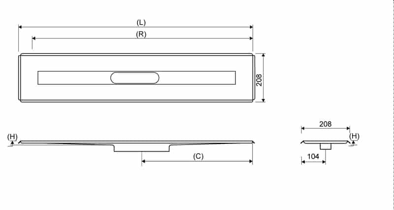 Lattiakaivokaluste Unidrain 3004 Lattia 900mm - KarelianStore