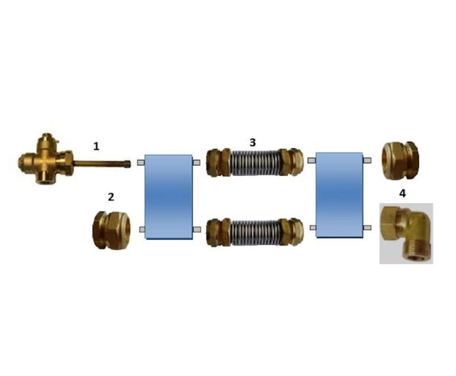 Liitossarja Sundial Aurinkolämmitys Kolmelle Keräimelle - KarelianStore
