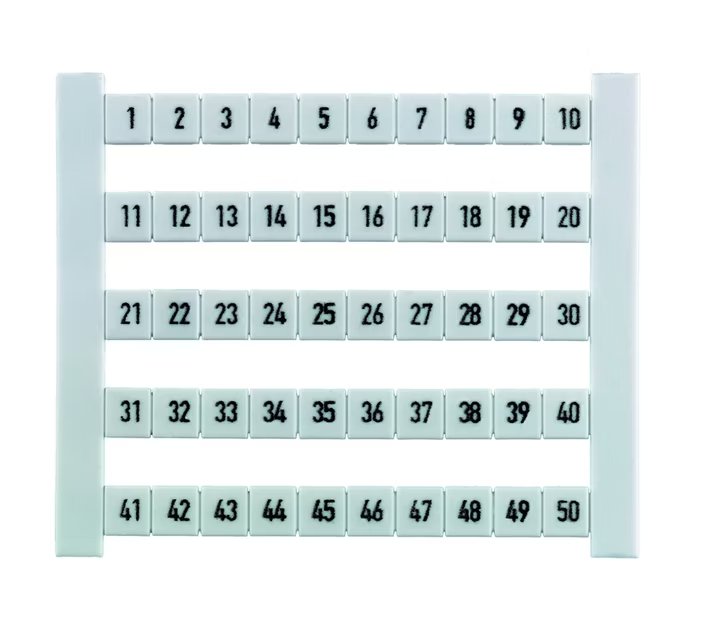 Merkintäkilpi Weidmuller 0473460051 Dekafix 5 51-100 50kpl - KarelianStore