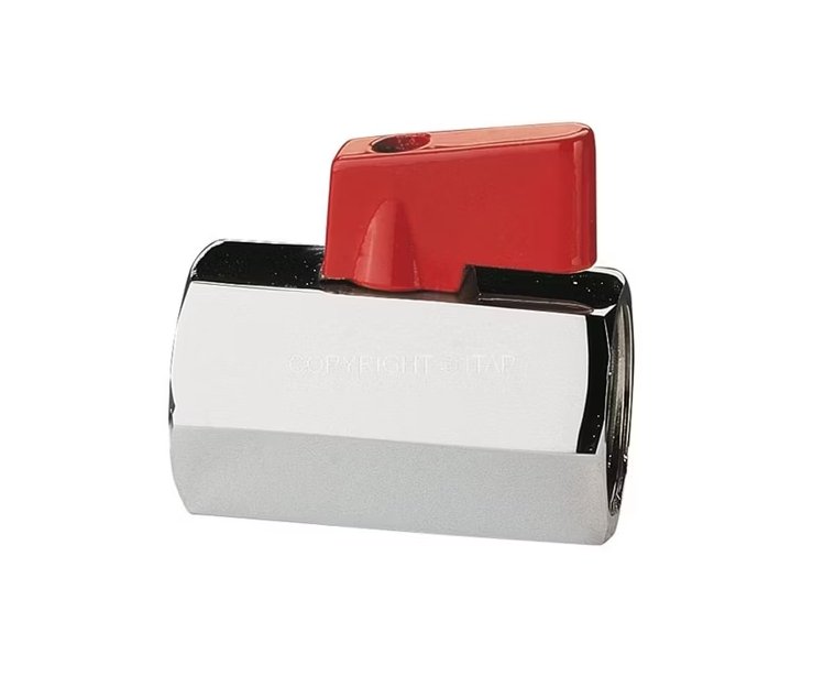 Minipalloventtiili Onnline MS 3/8 SK PN6 Kromi - KarelianStore