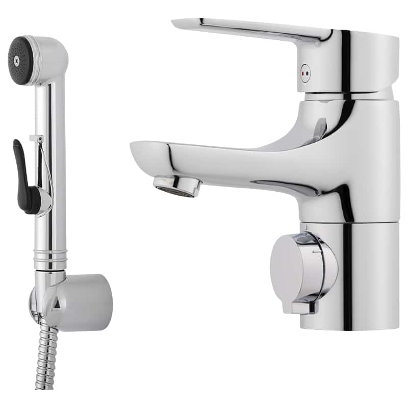 Mora Cera B6 pesuallashana käsisuihkulla ja pesukoneventtiilillä - KarelianStore