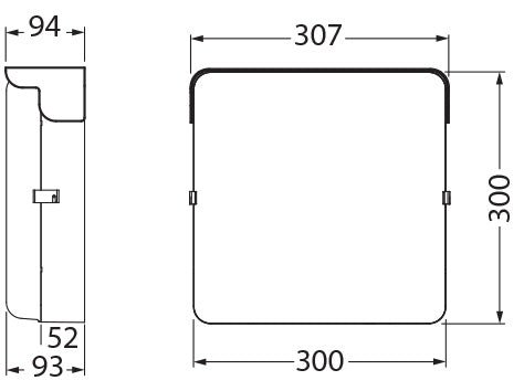 Numerovalaisin Airam Noppa Flat IP65 12W - KarelianStore