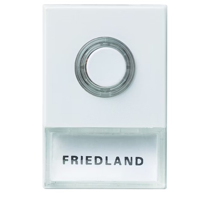 Ovikellopainike Honeywell Home D723W Pushlite Valkoinen - KarelianStore