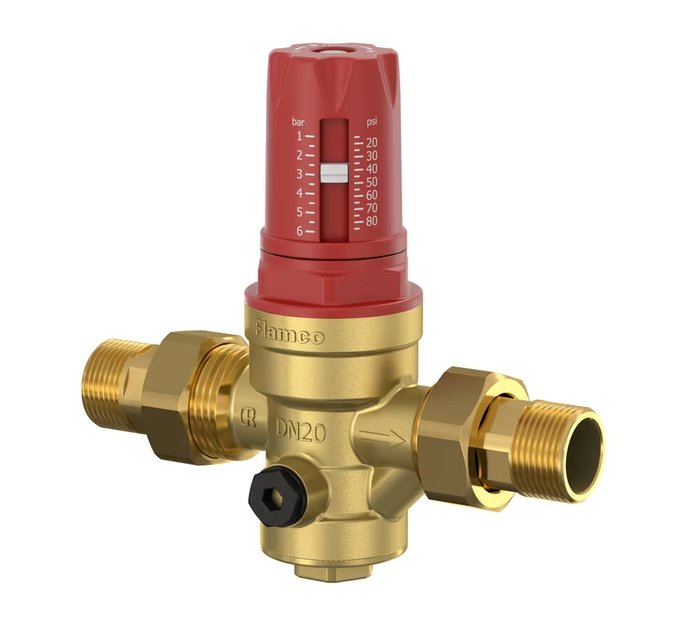 Paineenalennusventtiili Flamco 1/2 1-6 bar PN25 Prescor PRV - KarelianStore