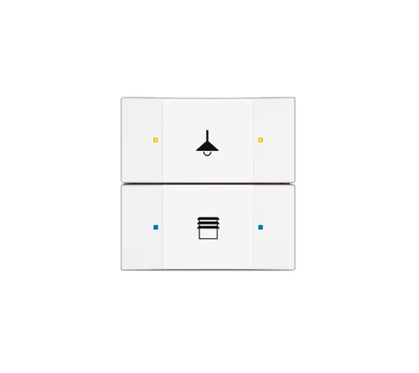 Painike ABB KNX Impressivo 2 Merkkivaloa T U Valkoinen - KarelianStore
