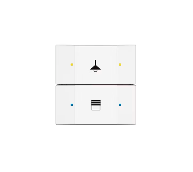 Painike ABB KNX Impressivo 2 Merkkivaloa T U Valkoinen - KarelianStore