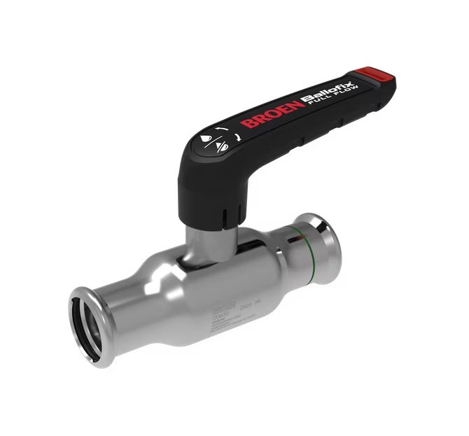 Palloventtiili Broen Full Flow HST 42x42 Puristus Matala - KarelianStore