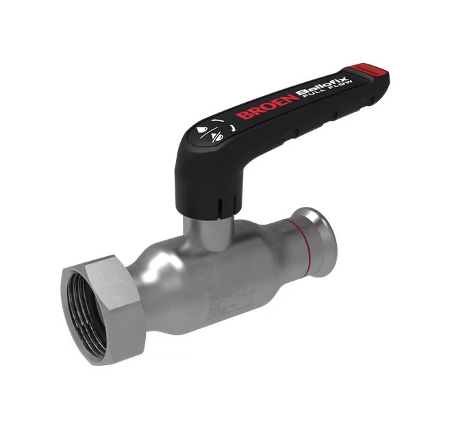 Palloventtiili Broen Full Flow Zn 22x3/4 Puristus/Mutteri Matala - KarelianStore