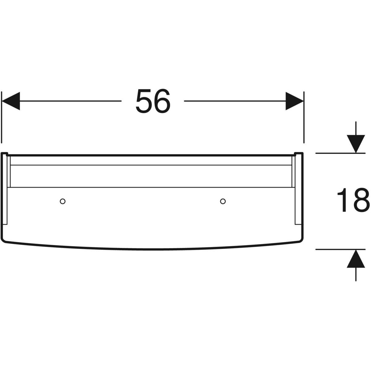 Peilikaappi IDO Reflect Clear 560 valolla ja kahdella ovella - KarelianStore