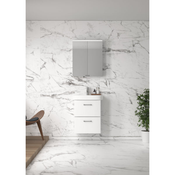 Peilikaappi IDO Reflect Clear 560 valolla ja kahdella ovella - KarelianStore