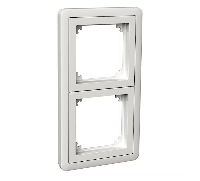 Peitelevy Schneider Electric 2-osainen kehys Adapterilla Combi Valkoinen 5 kpl - KarelianStore