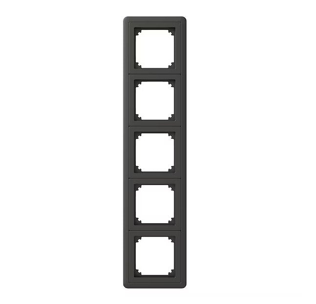 Peitelevy Schneider Electric 5-osainen Kehys Combi Antrasiitti - KarelianStore