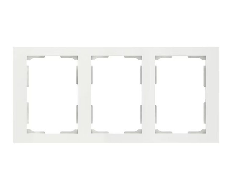 Peitelevy Schneider Electric Elko Plus 3-osainen Kehys 2-pistorasialle valkoinen - KarelianStore