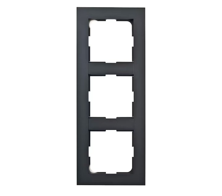 Peitelevy Schneider Electric Elko Plus 3-osainen Kehys Musta - KarelianStore