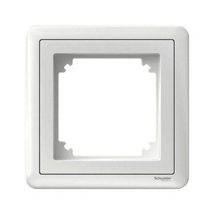 Peitelevy Schneider Electric Exxact 1-kehys combi valkoinen - KarelianStore