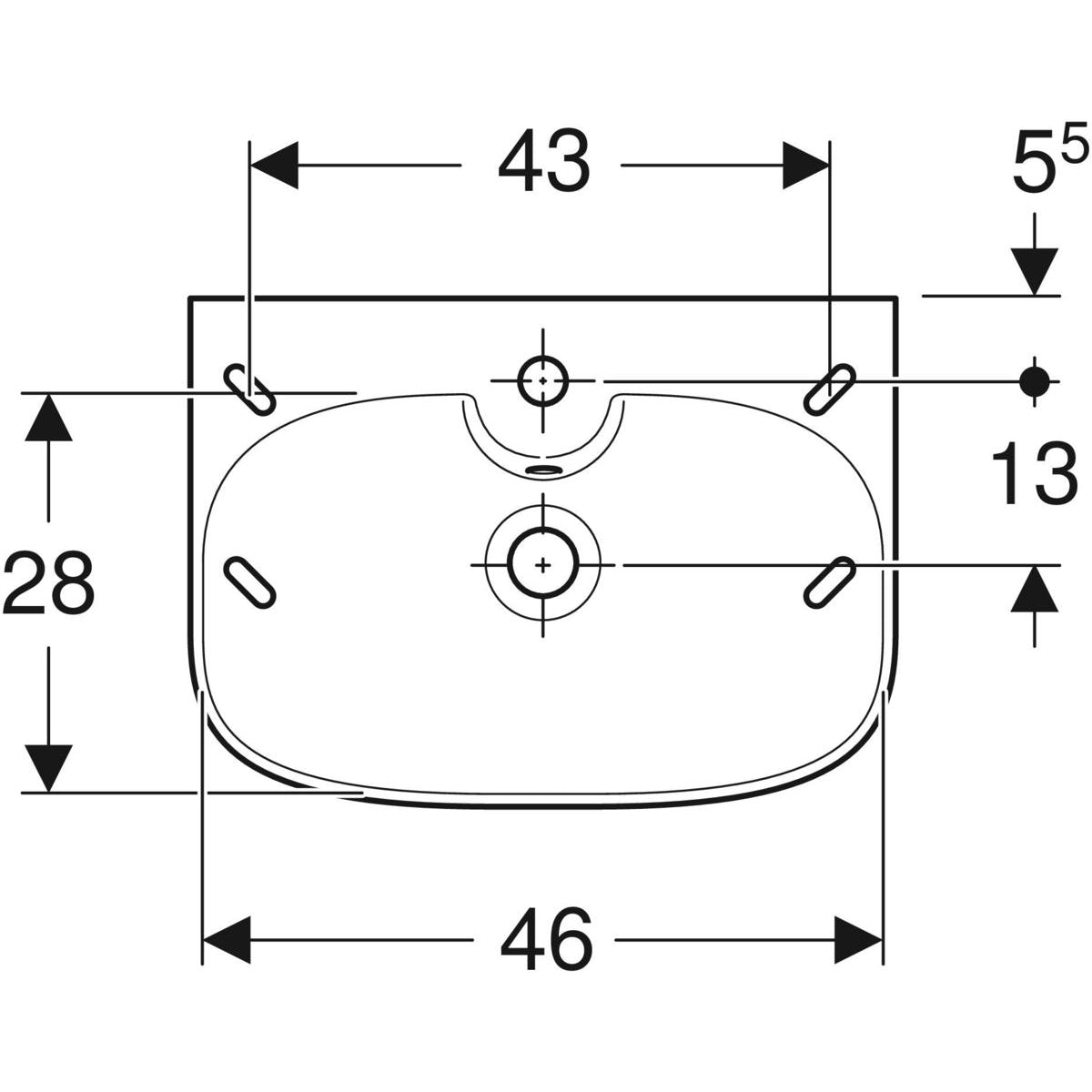 Pesuallas IDO Glow Square 500 mm - KarelianStore