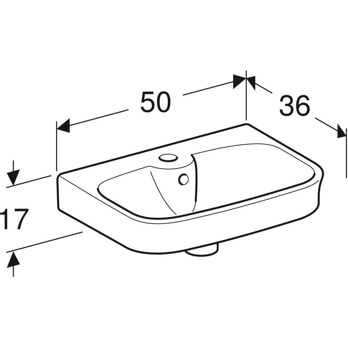 Pesuallas IDO Glow Square 500 mm - KarelianStore
