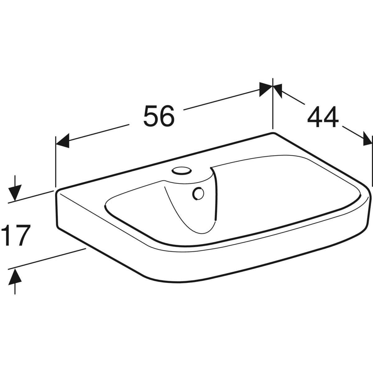 Pesuallas IDO Glow Square 560 mm - KarelianStore