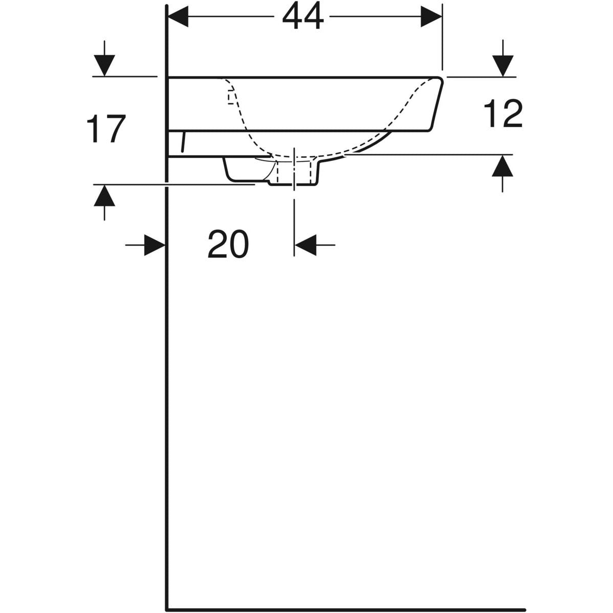 Pesuallas IDO Glow Square 560 mm - KarelianStore