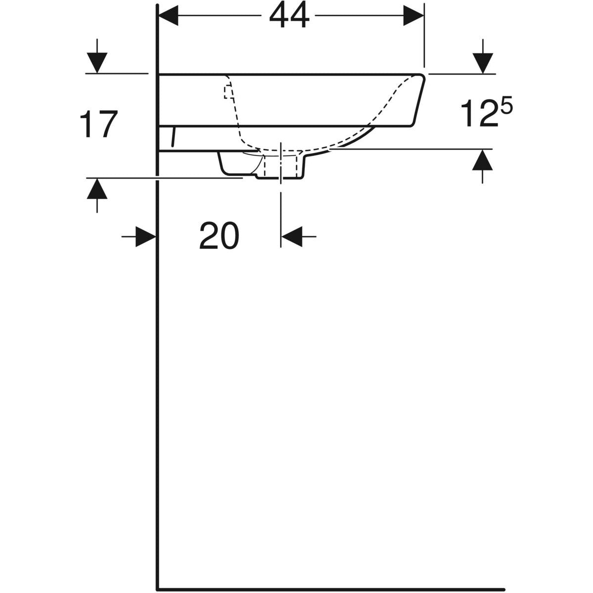 Pesuallas IDO Glow Square 600 mm - KarelianStore