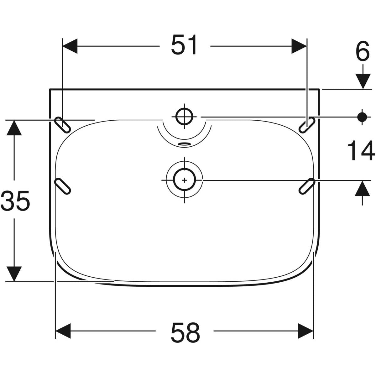 Pesuallas IDO Glow Square 600 mm - KarelianStore