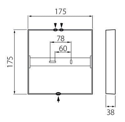 Pinta-asennusvalaisin Airam Kubo 175 IP20 12W 900lm 4000K Himmennettävä - KarelianStore