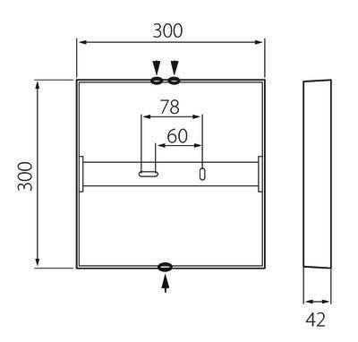 Pinta-asennusvalaisin Airam Kubo 300 IP20 21W 1700lm Himmennettävä - KarelianStore