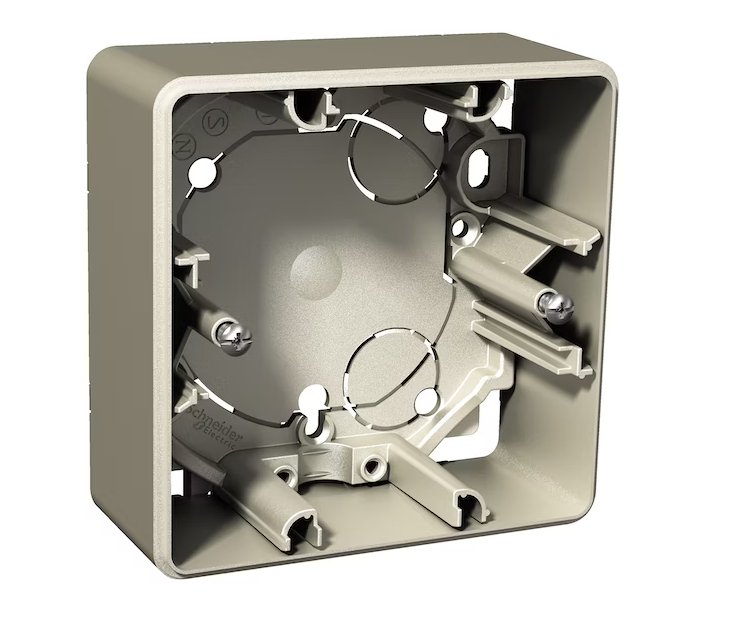 Pintakehys Schneider Electric Exxact 1-pintakojerasia 35mm Metalli - KarelianStore