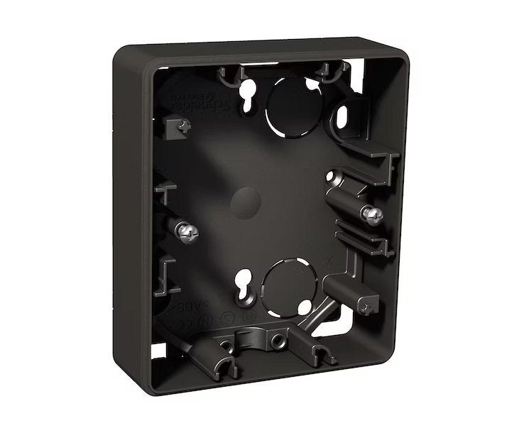 Pintakehys Schneider Electric Exxact 2-osaisen pistorasian pintakojerasia 22m Antrasiitti - KarelianStore