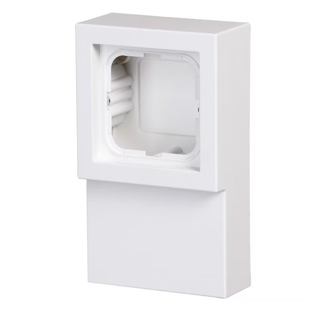 Pintakotelo ABB Impressivo 1-osainen IP20 Lista Valkoinen - KarelianStore