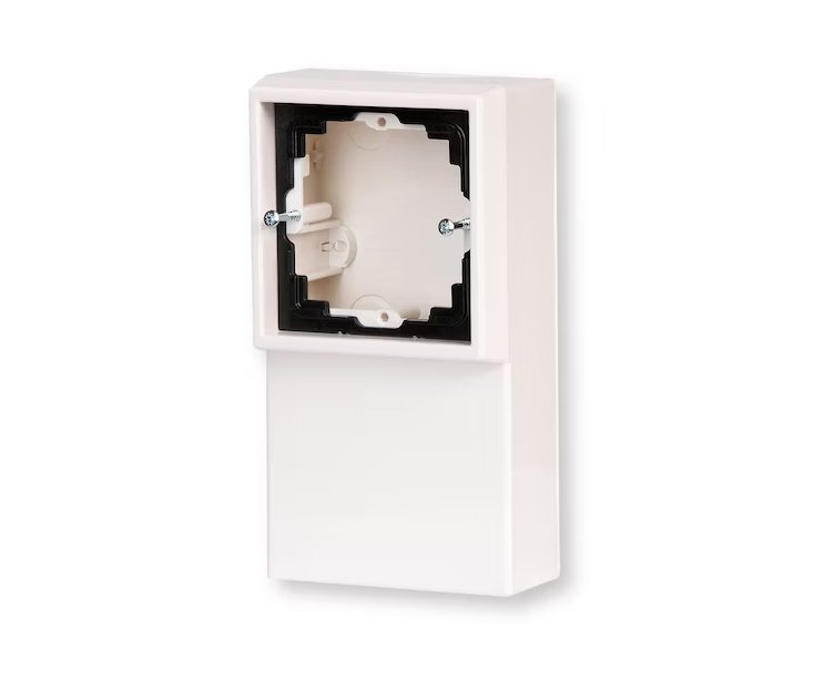 Pintakotelo Ensto Intro 1-osainen 85x156x46 Lista Valkoinen - KarelianStore