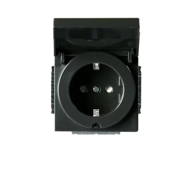 Pistorasia ABB Impressivo 1-osainen 16A IP21 UKJ 0x Antrasiitti - KarelianStore