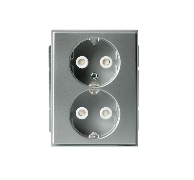 Pistorasia ABB Impressivo 2s 16A IP21 UKJ HL Alumiini - KarelianStore